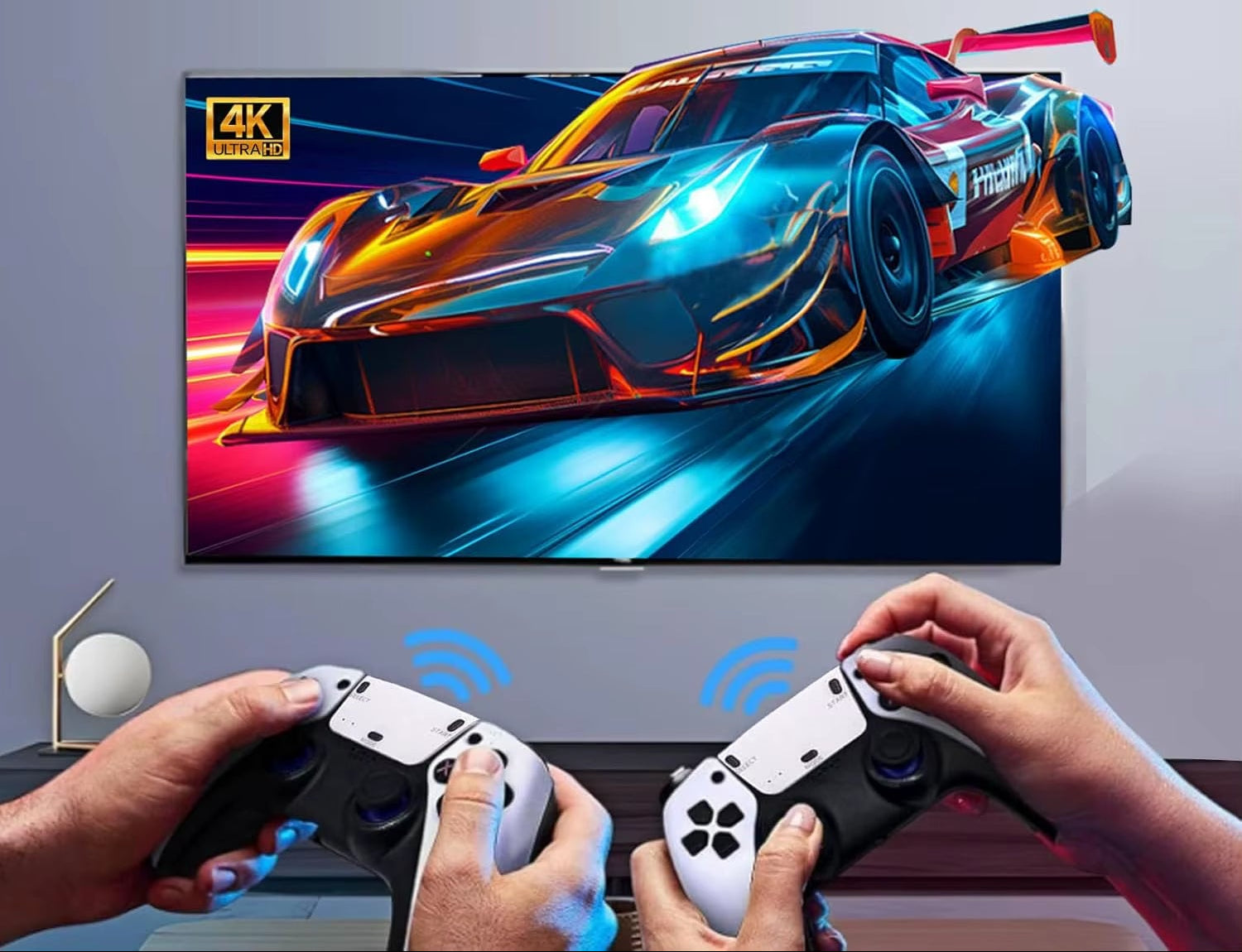 M15 Retro Gaming Console, Featuring 4K HD TV Output, a Gamepad and Dual 2.4Ghz Wireless Controllers. Pre-Loaded with 20,000 Game