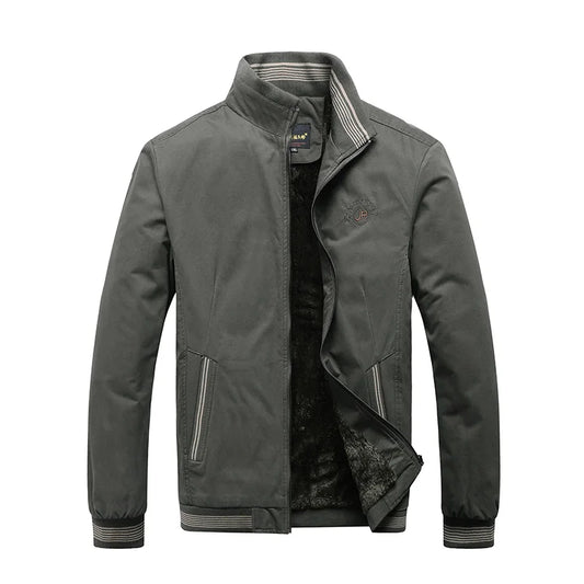 2025 Autumn Men Jackets 100% Cotton Chaqueta Casual Solid Fashion Vintage Warm Vestes Coats High Quality M-5XL Winter Jacket Men