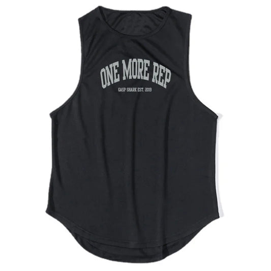 ONE MORE REP Men's Muscle Vests Summer Mesh Breathable Gym Clothing Fitness Sleeveless T Shirt Quick Dry Sports Tank Tops