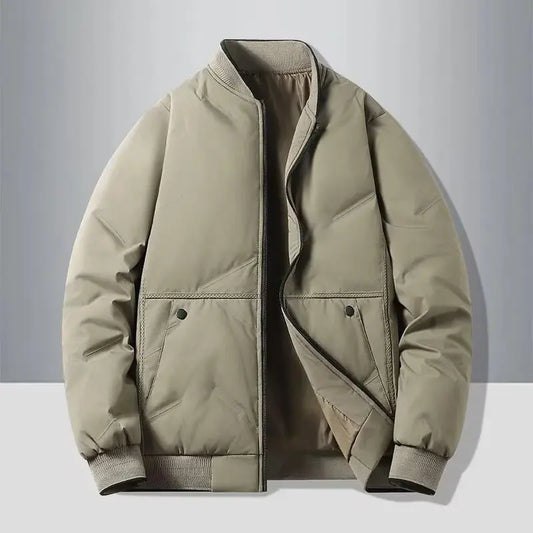 New autumn and winter baseball collar, men's fashionable and versatile cotton jacket, outer warm cotton jacket, baseball jacket,