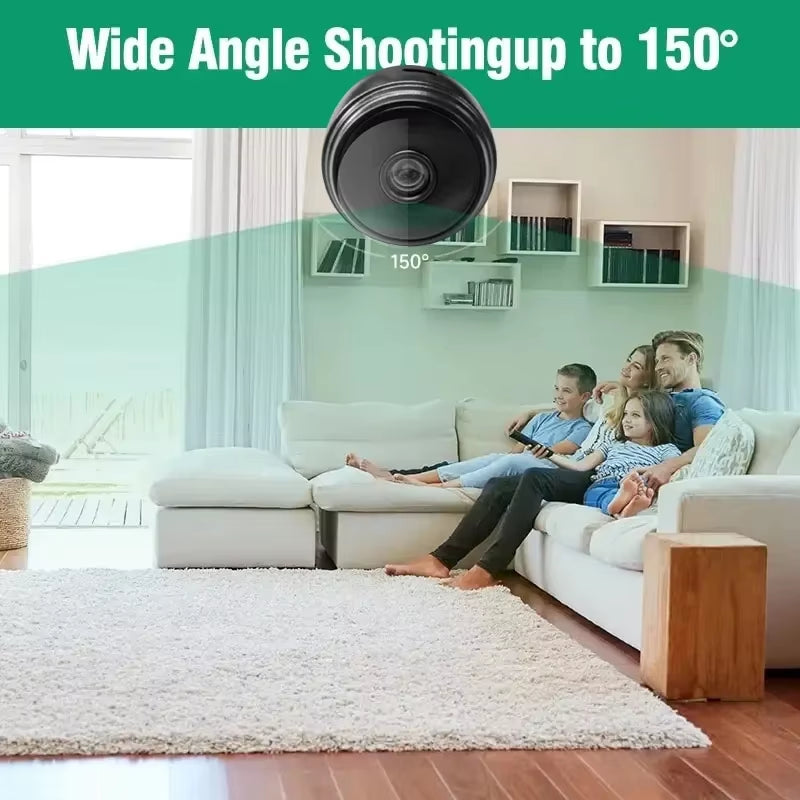 A9 Mini HD 720P Smart Security Camera with Wifi Remote Monitoring Capability Home Surveillance Camera