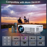 Portable LED Projector 4K Home Theater Beamer Smartphone Screen Mirroring Dual Wifi 5G Bluetooth HD 1080P Video Mini Proyector