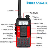 1PC  Uv 10R Professionele Walkie Talkies High Power Dual Band 2 Way Cb Ham Radio Hf Transceiver Vhf Uhf Bf UV-10R Nie