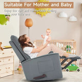 Swivel Rocker Recliner Chair for Adults Glider Rocking Chair for Nursery Small Space Friendly RV Living Room Essentia，Customized