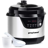 8 in 1 Multi-Use Programmable Cooker: Electric Pressure Pot with Slow Cook, Rice, Steamer, Sauté, Brown, Warmer
