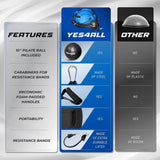 Yes4All 880LBS Half Ball Balance Trainer, Pilates Balance & Stability Ball for Exercises, Home Gym