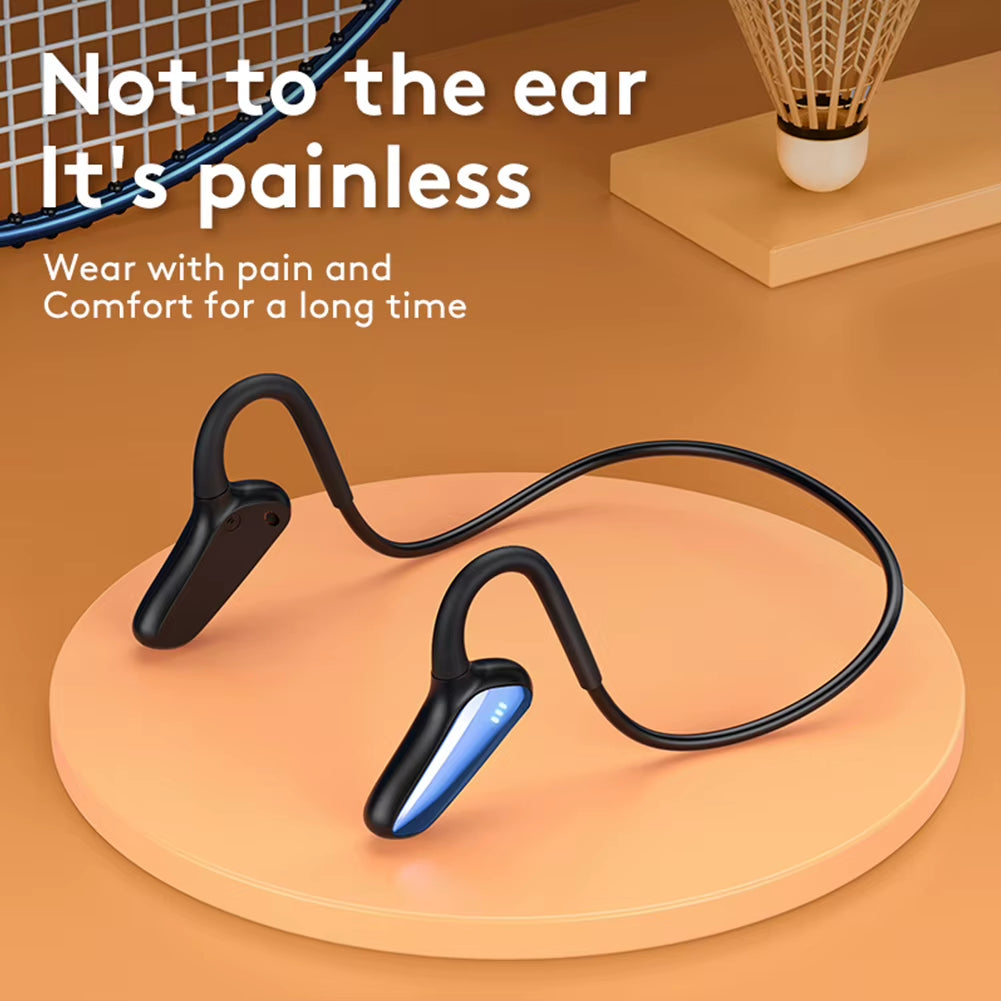 Earphone Shared Music Headset Phone BT5.2 Bone Conduction Headphones Wireless Earphones with Microphone for Sport Fitness