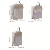 3/5 Pcs Compression Packing Cubes Zipper Luggage Organizer Travel Essentials Carry-On Suitcase Storage | 24-Hour Shipping