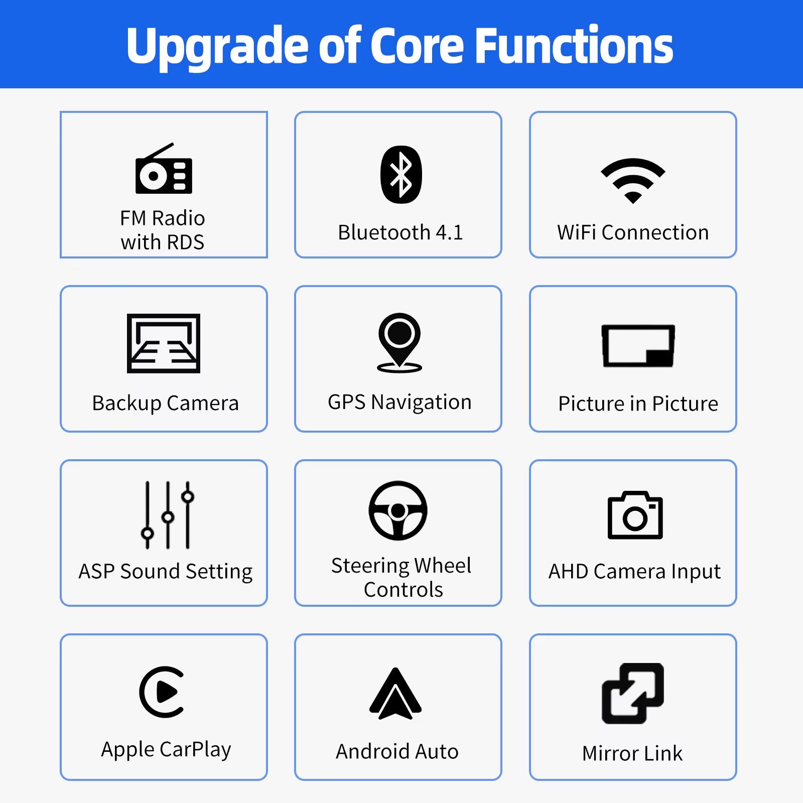 10.1" 2Din Android for Toyota RAV4 4 XA40 5 XA50 2012 - 2018 Car Radio Carplay Multimedia Video Player Navigation Stereo GPS JBL