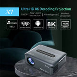 Smart Projector Full HD 1080P Home Theater Projector 4K Projectors Android 9 5G WIFI LED 8K Video Projectors Mini for Phone