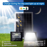 400W Led Solar Light High Bright 2 Head Flood Light Waterproof Outdoor Garden Wall Light with Aluminum Solar Panel for Garden