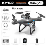 KY102 RC Drone 8K Professional Dual Camera Aerial 360° Quadcopter Obstacle Avoidance Optical Flow Aerial Dron Toys