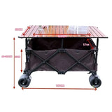 Hscamper Outdoor Stall with Table Board Stall Car Travel Portable Storage Cart Internet Celebrity Camper Stall Large