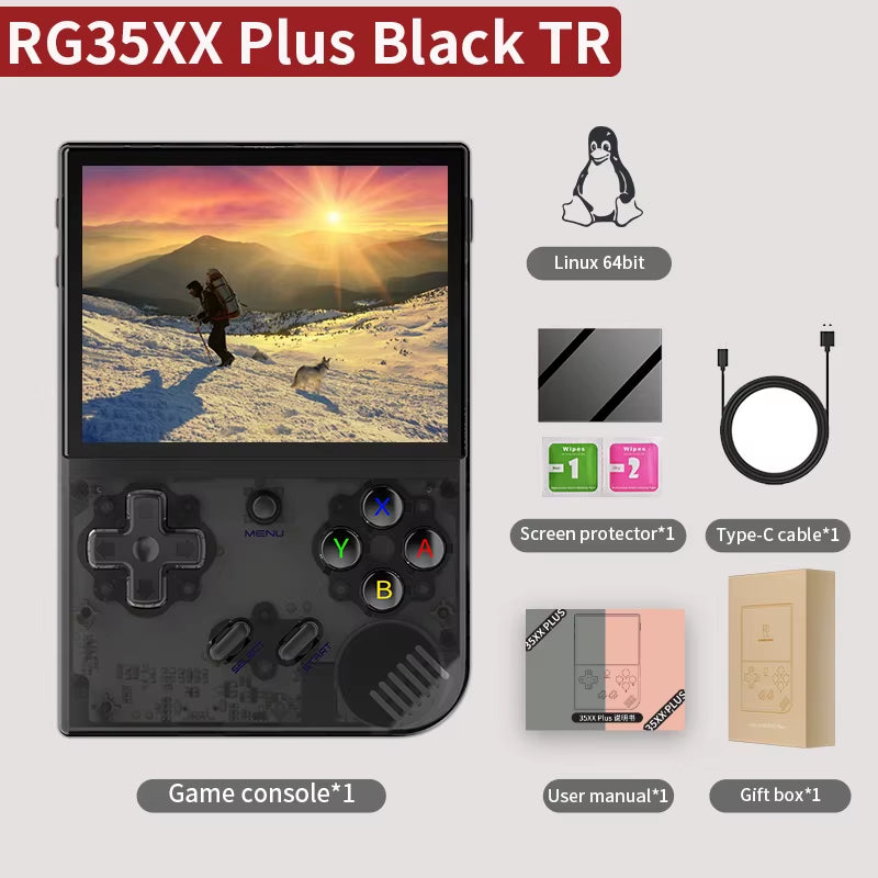 RG40XXV & RG35XX plus Retro Handheld Game Console 640*480 IPS Screen Linux 64-Bit 5000Games Support Wifi,Bluetooth,Hdmi