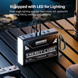 MOVESPEED LED Camping Lantern 70000Mah Large Capacity Battery W/ Rechargeable Lamp LED Emergency Light for Outdoor Power Outage