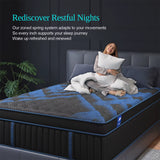 12"Gel Memory Foam Hybrid Pocket Spring Mattress Twin Full Queen King Bed Mattress in a Box, Medium Firm Motion Isolation