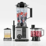 1200W Countertop Blender with 100Oz Pitcher, Blender Food Processor Combo, 3-Cup Chopper & Grinder