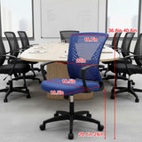Ergonomic Mid Back Mesh Office Chair with Lumbar Support and Armrests