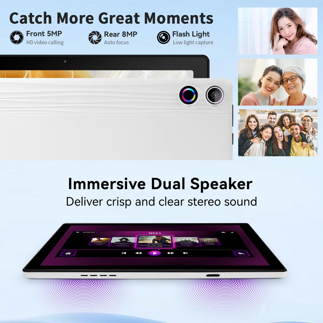 11-Inch Android 14 Tablet with Octa-Core Processor, 14GB RAM, 64GB Storage (Expandable to 1TB), 6800mAh Battery, Includes Protective Case, Stylus, Keyboard, Mouse, and Headphones