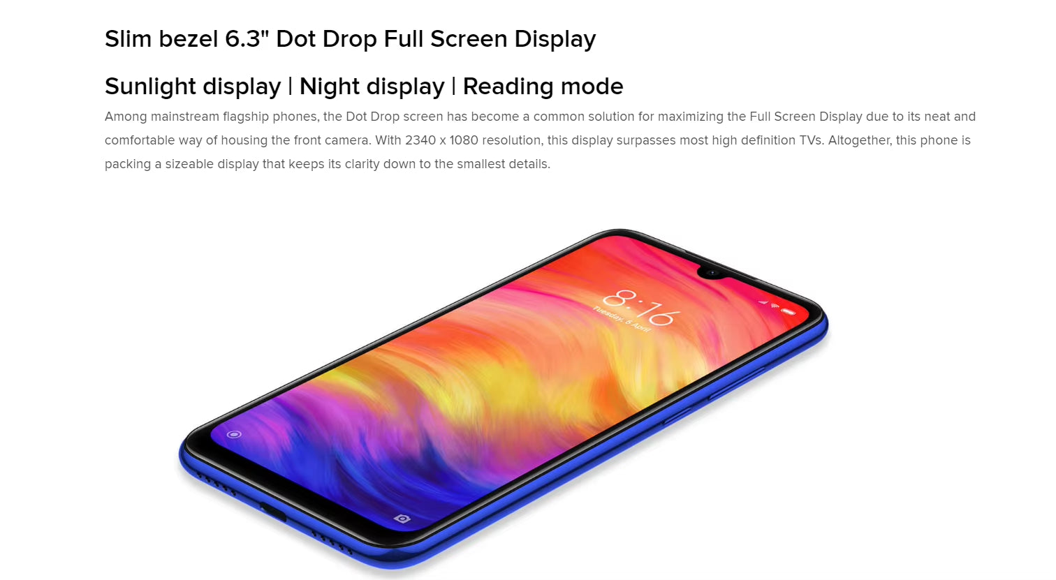 Original  Redmi Note 7 PRO Smartphone 6GB 128GB Snapdragon 660AIE Android Mobile Phone 48.0MP+5.0MP Rear Camera Cellphone