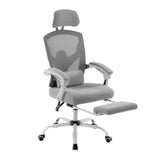 Ergonomic High-Back Mesh Rocking Gaming Chair with Lumbar Support and Swivel Function for Home Office