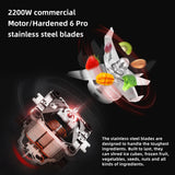 Digital BPA FREE 2L Automatic Program Professional Commercial Blender Mixer Juicer Food Processor Ice Smoothies Fruit