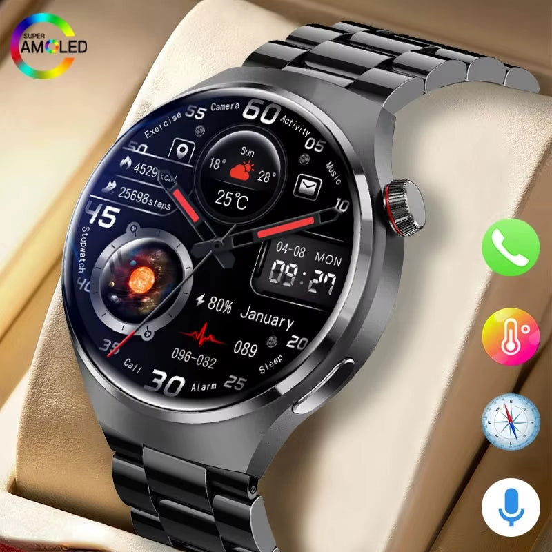 2024 New for Android Smart Watch Men'S GT4 Pro 466 * 466 HD Screen Bluetooth Call IP68 Waterproof Sports Heart Rate Smart Watch