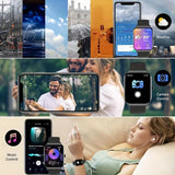 Fitness Tracking, Sleep Monitoring Time Smart Watch, with Wireless Call Function, Compatible with Android and Iphone,