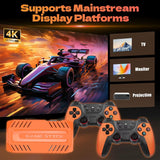 U36 Retro Game Stick 4K Video Game Console 50000+ Games,40+ Emulators, 2 Wireless Controllers,S905X4 Quad Plug and Play TV Game