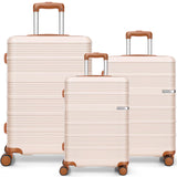3Pcs Luggage Lightweight Hardshell Luggage Set with TSA Lock 20"+24"+28" ABS+PC Spinner Suitcases Travel Case Silent 360° Wheels