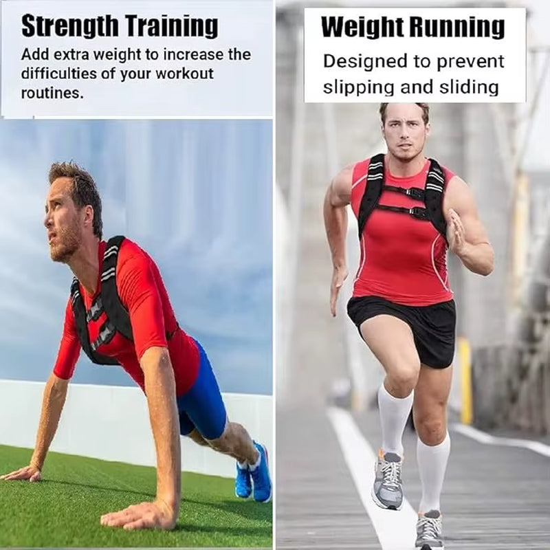 Weighted Vest for Men Women, 16 Lbs, Workout Equipment Strength Training Weight Vest for Training Workout,Jogging, Cardio, Walki