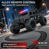 1:16 Alloy High-Speed Off-Road Police RC Truck with 2.4G Remote Control , Music & Bright LED Lights – Outdoor Toy Car for Kids
