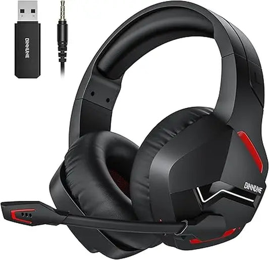 BW01 Wireless Gaming Headset with Mic for PC PS4 PS5 2.4G Bluetooth USB Gamer Headphones with Mic for Laptop Computer