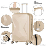 Luggage Set 5Pieces Hard Shell Suitcase Set Family Travel Luggage Suit Business Travel Boarding Luggage with TSA Lock