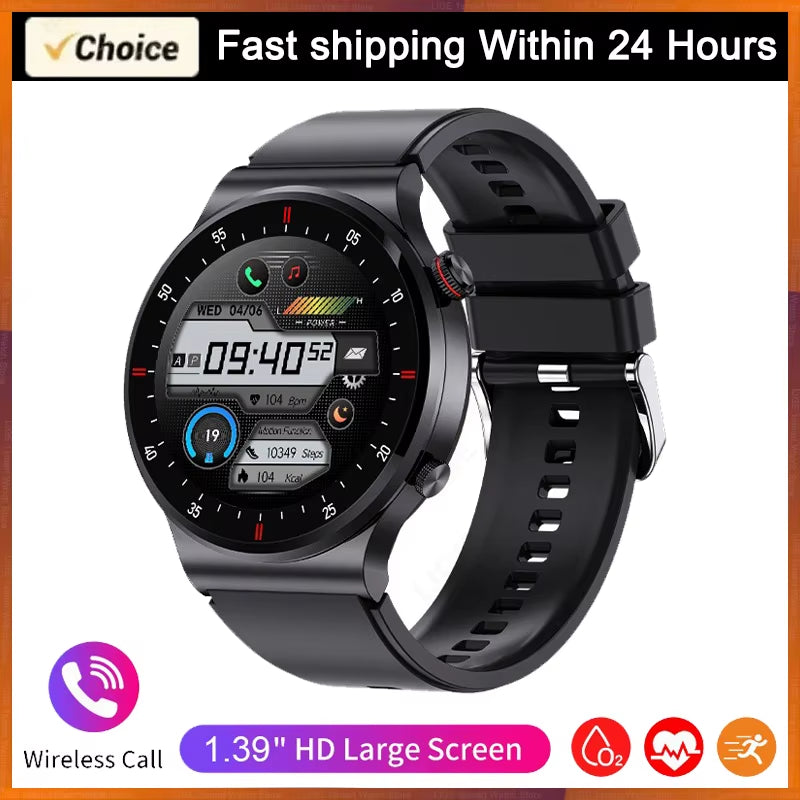 ECG+PPG Bluetooth Call Smart Watch 2025 Men AMOLED Full Touch Sports Watch Women Men Smartwatch Waterproof for Android Ios
