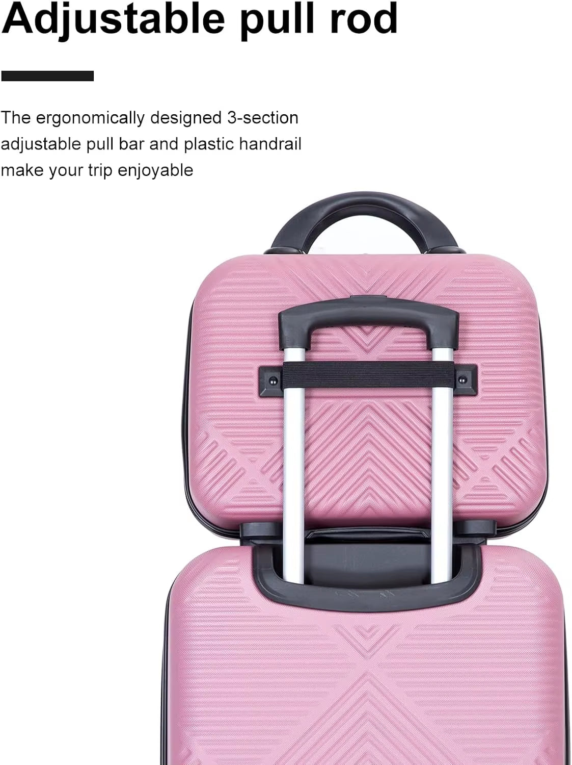 Luggage Sets 2 Piece Suitcase Set ABS Hardside Luggage with Spinner Wheels,Carry on Luggage with TSA Lock(14/20)