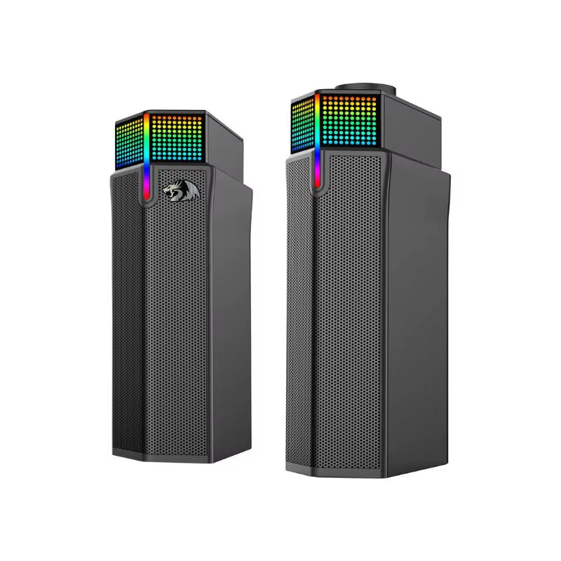 GS511 Wireless RGB Desktop Speakers, 2.0 PC Gaming Soundbar, RGB Backlight & All-In-One Control, USB Powered