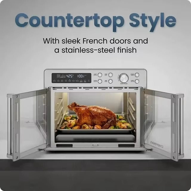 10 in 1 French Door Air Fryer and Oven Combination, 26 Quarts. Capacity