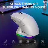 X11 Lightweight Wireless Gaming Mouse with RGB Backlight Charging, up to 22K DPI, PAW3311 Optical Sensor, HUYU Swit