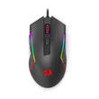M616 RGB Gaming 10000 DPI Wired Optical 6 Programmable Buttons 8 Backlit Modes Software Supports DIY Keybinds Mouse