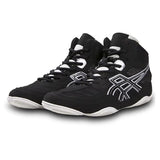 2024 Men Women High Top Pro Wrestling Shoes Size 33-45 Light Weight Boxing Sneakers Kid Gym Training Fighting Boots Black Blue