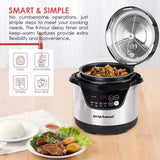 8 in 1 Multi-Use Programmable Cooker: Electric Pressure Pot with Slow Cook, Rice, Steamer, Sauté, Brown, Warmer