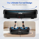 Vibration Plate Fitness Multi-Function Vibration Trainer 330Lbs 120 Levels Whole Body Workout for Home Gym Muscle Relax Exercise