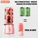 400Ml Portable Juicer Blender Electric Fruit Juicer USB Charging Lemon Orange Fruit Juicing Cup Smoothie Blender Machine