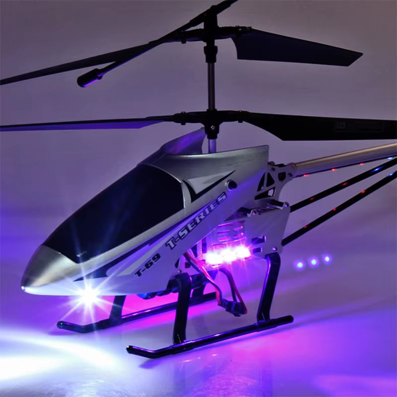 Rc Helicopter with Remote Control Extra Durable Big Plane Toy for Kids Drone Model Outdoor 3.5CH 80Cm Aircraft Large Helicoptero