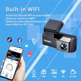 4K Dash Cam for Car Dvr Dual Lens Driving Recorder Car DVR 1080P Rear Lens Camera Built-In Wifi GPS Dashcam Black Box