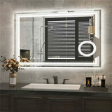 LED Mirror Bathroom Wall Mounted Magnifying Mirror for Washroom Toilet Shower Vanity Makeup Shaving Mirrors