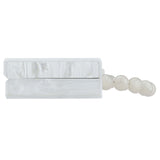 Women’s Luxury Acrylic Evening Bag Pearl Handle Crossbody Purse with Removable Chain Elegant Clutch for Cocktail & Formal Events Clear Acrylic Handbag with Pearl Handle & Chain