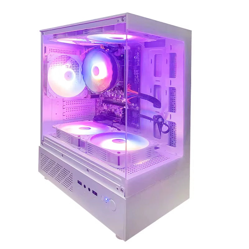 Gaming PC with AMD A8-7680 Processor/16 GB RAM/512G Ssd/Windows 11 Home with AMD Radeon R7 Graphics White Pc Gamer