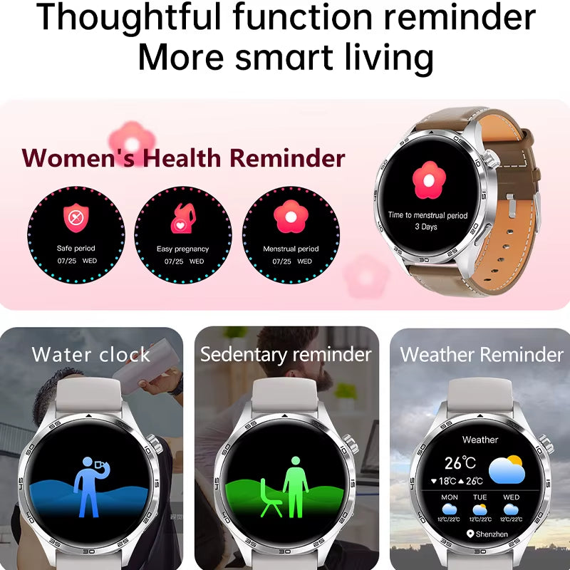 Watch GT5 PRO Smartwatch GPS Motion Trajectory HD Screen Bluetooth Call NFC Men Smart Watch Outdoor Sports Watches Men 2024 New